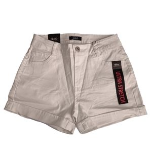 MAO Casual White Ultra Stretch Shorts Women's Size Small NWT